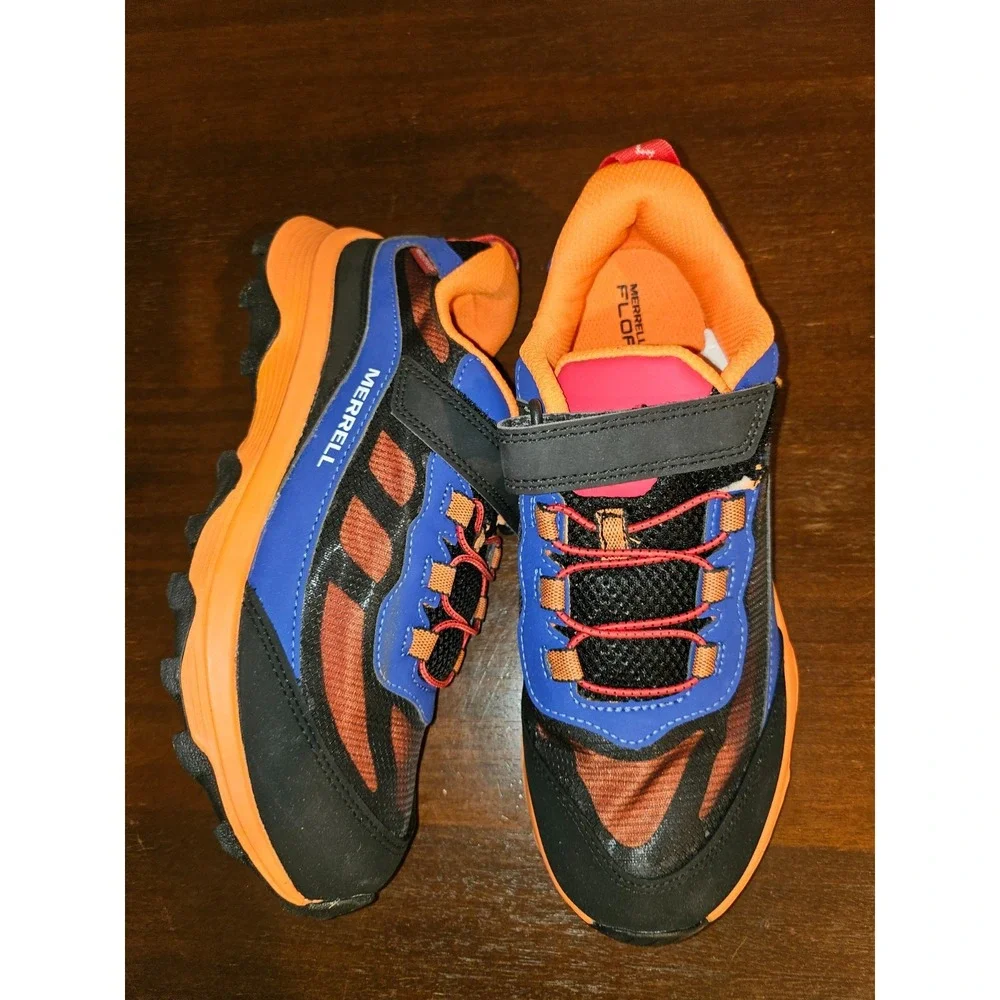 Merrell Moab Speed low waterproof shoe Size 7‎ MK267234 Blue Orange hiking